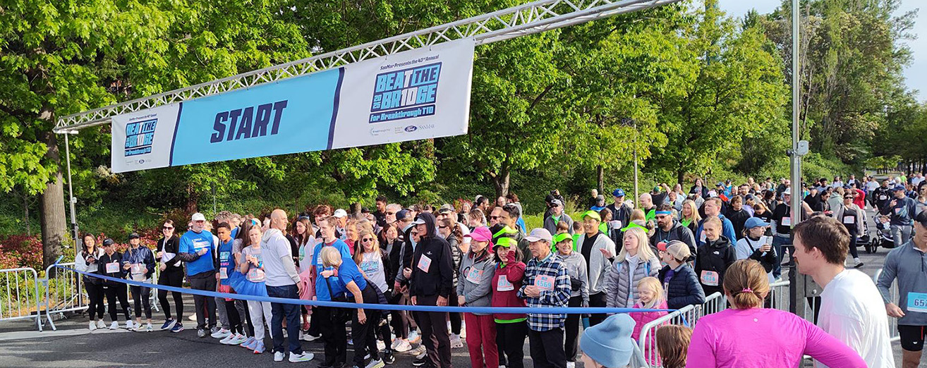 Breakthrough T1D Beat the Bridge event starting line