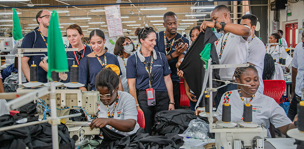 Visiting the DTRT sewing factory