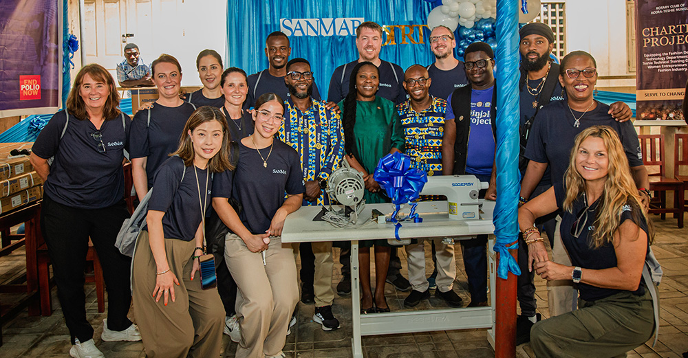 Donating new sewing machines